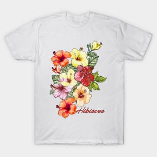 Summer Splendor: Hibiscus Floral Delights - Perfect Holiday Gift T-Shirt